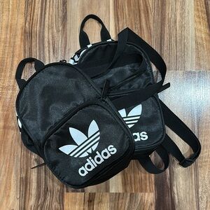 Adidas Black Mini Backpack Bag